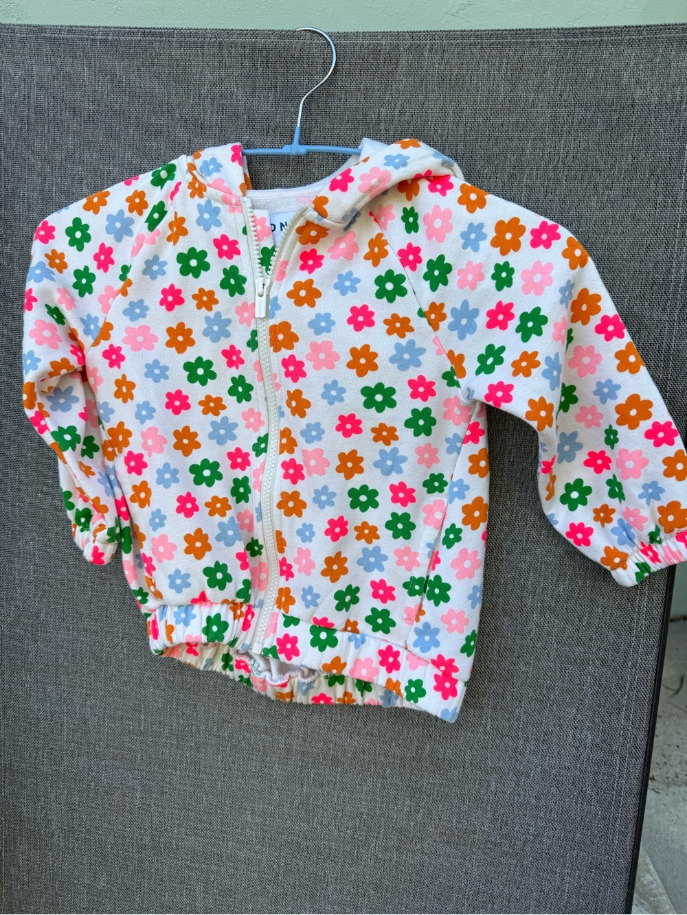 Old Navy Toddlers Hooded Sweatshirt, Cotton Blend, Floral Size 4T, Cute & Comfy